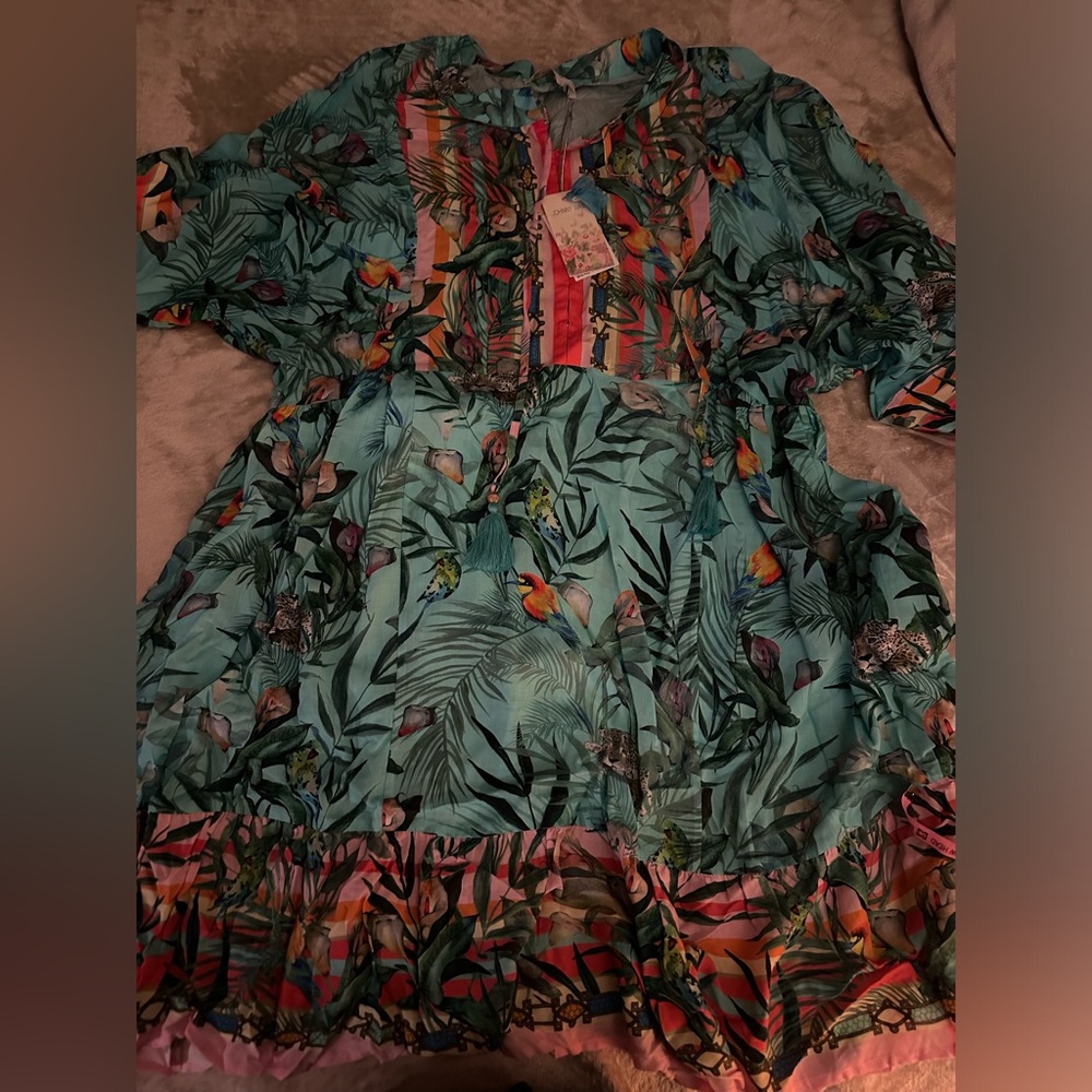 ๐บJohnny Was Taina Short Cover Up/DRESS - Picture 12 of 12